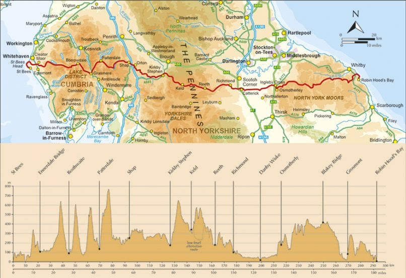 Coast To Coast Walk Across England Wandering The World   MAP PEMBROKESHIRE WAY 9781852847593 806x553 